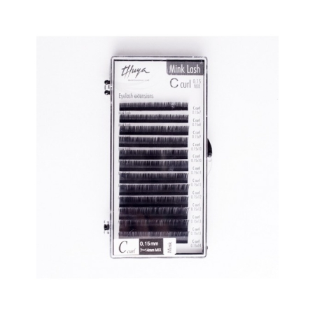 EXTENSIONES DE PESTAÑAS C CURL 0.15 12 MM