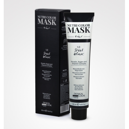 NUTRI COLOR MASK 1.0 NEGRO ACERO 120 ML DESING LOOK