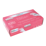GUANTES VINILO SIN POLVO TALLA M 100 UND EURO STIL